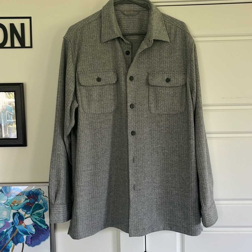 Men’s heavyweight houndstooth shirt